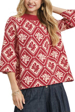 Load image into Gallery viewer, ABSTRACT PRINT MOCK SWEATER
