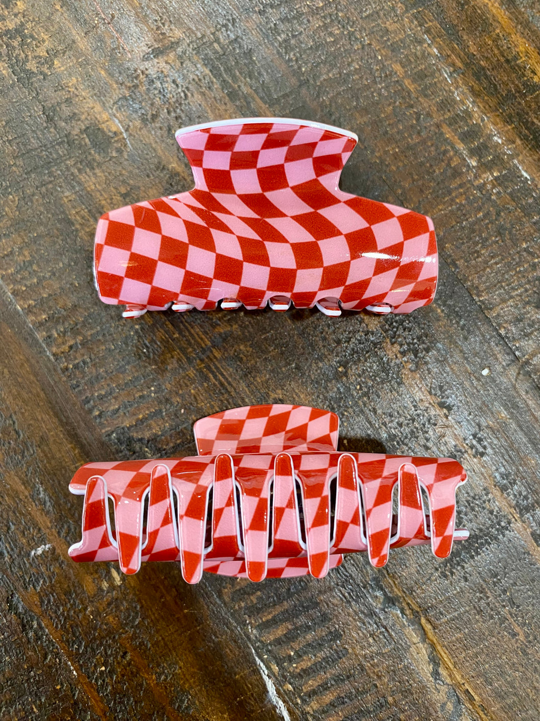 CHECKERED CLAW CLIP