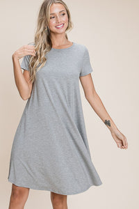 Casual Solid Midi Dress