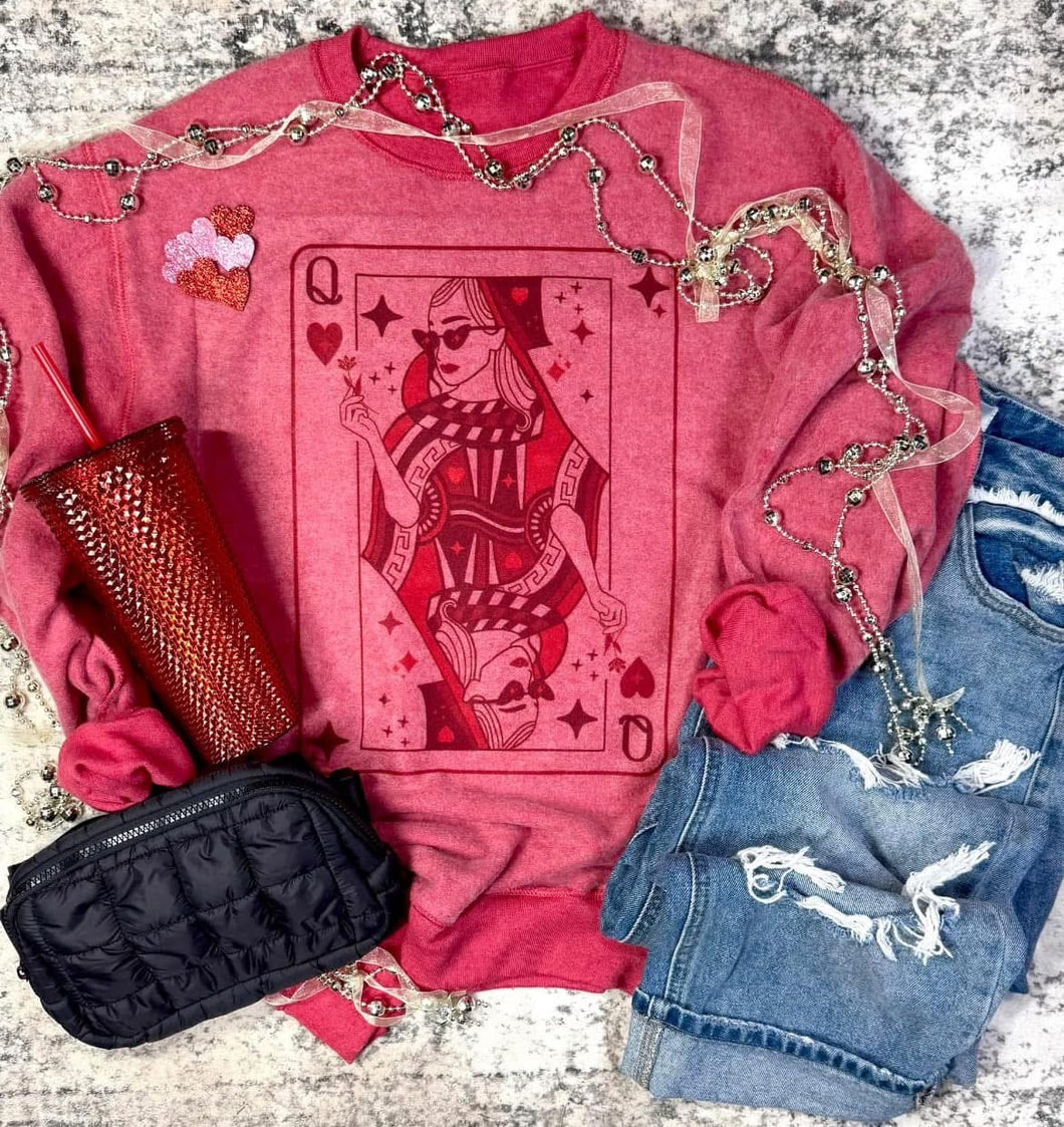 QUEEN OF HEARTS SWEATSHIRT