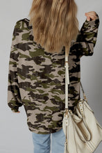 Load image into Gallery viewer, CAMO EXPOSED SEAM PATCHWORK TOP
