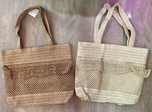 RUFFLE WOVEN BAG