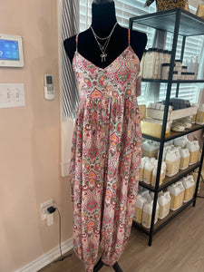 ROMPER FLORAL PINKS