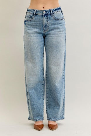 JUDY BLUE HW BAGGY LIGHT VINTAGE WASH