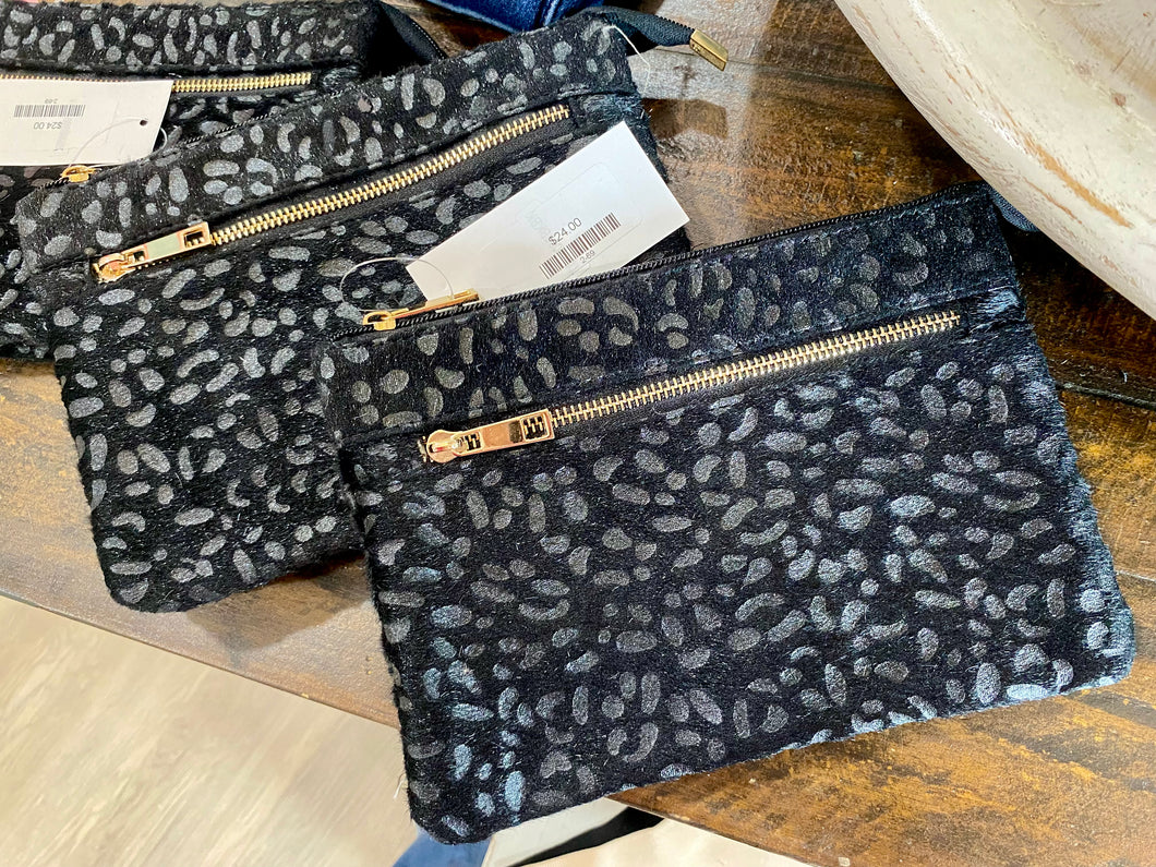 BLACK CHEETAH HANDBAG
