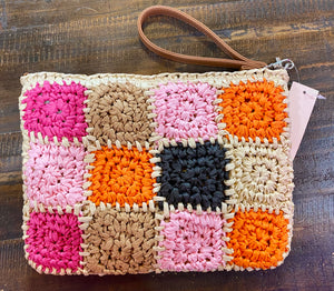 MULTI-COLORED WOVEN BAG