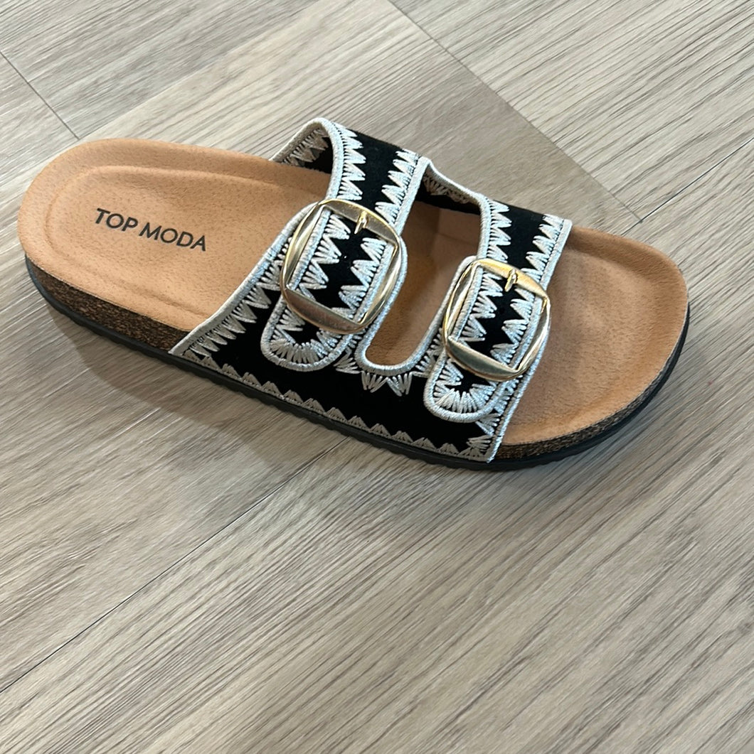 BIRK DUPE BLACK AND CREAM