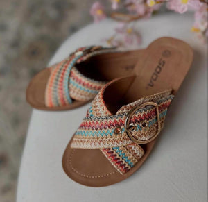 SODA BUCKLE SLIDES (THREE COLORS)