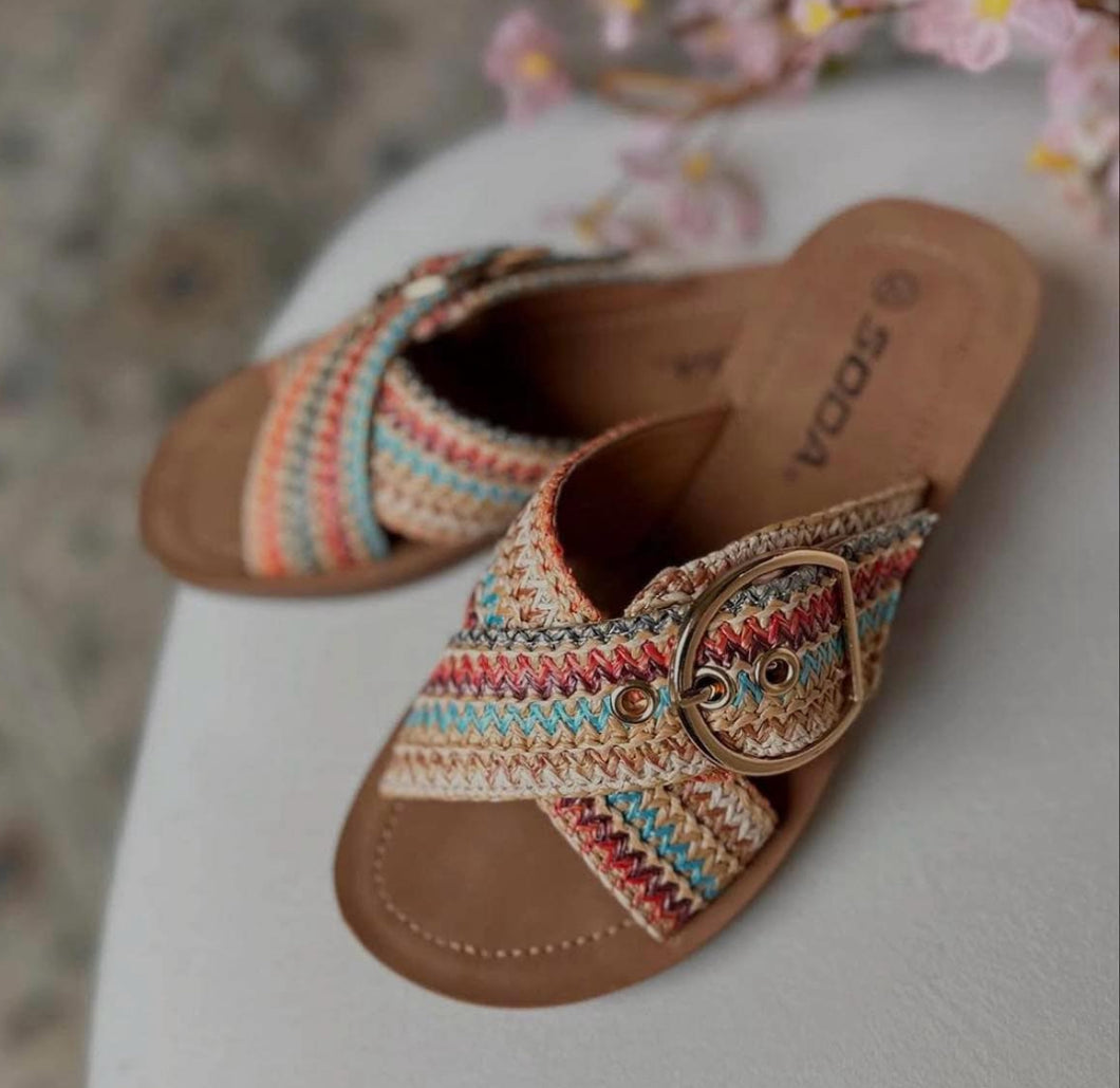 SODA BUCKLE SLIDES (THREE COLORS)