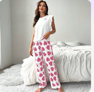 PINK HEARTS PJ SET