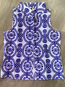 SPRING BOHEMIAN COLLARD TANK TOP