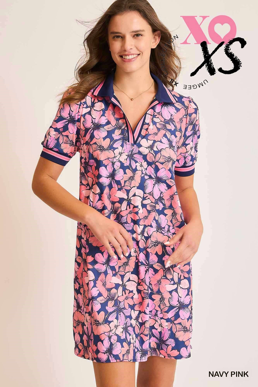 FLORAL PRINTED POLO DRESS