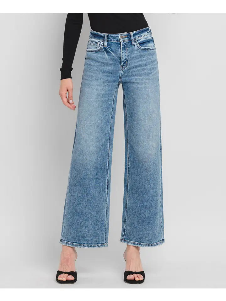 FLYING MONKEY HIGH RISE WIDE LEG CROPPED